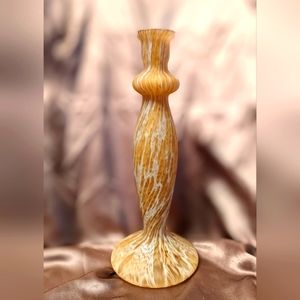 Vintage Italian glass candle holder